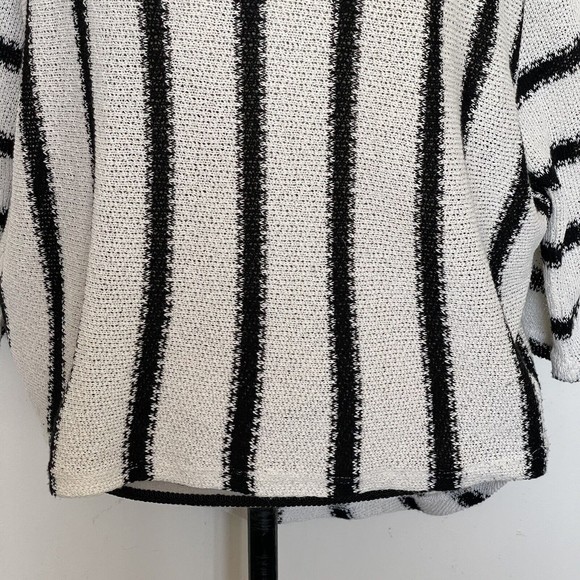 Bar III Womens Tunic Top Knit Striped Long Sleeve High Low Light Size Small - Picture 7 of 12